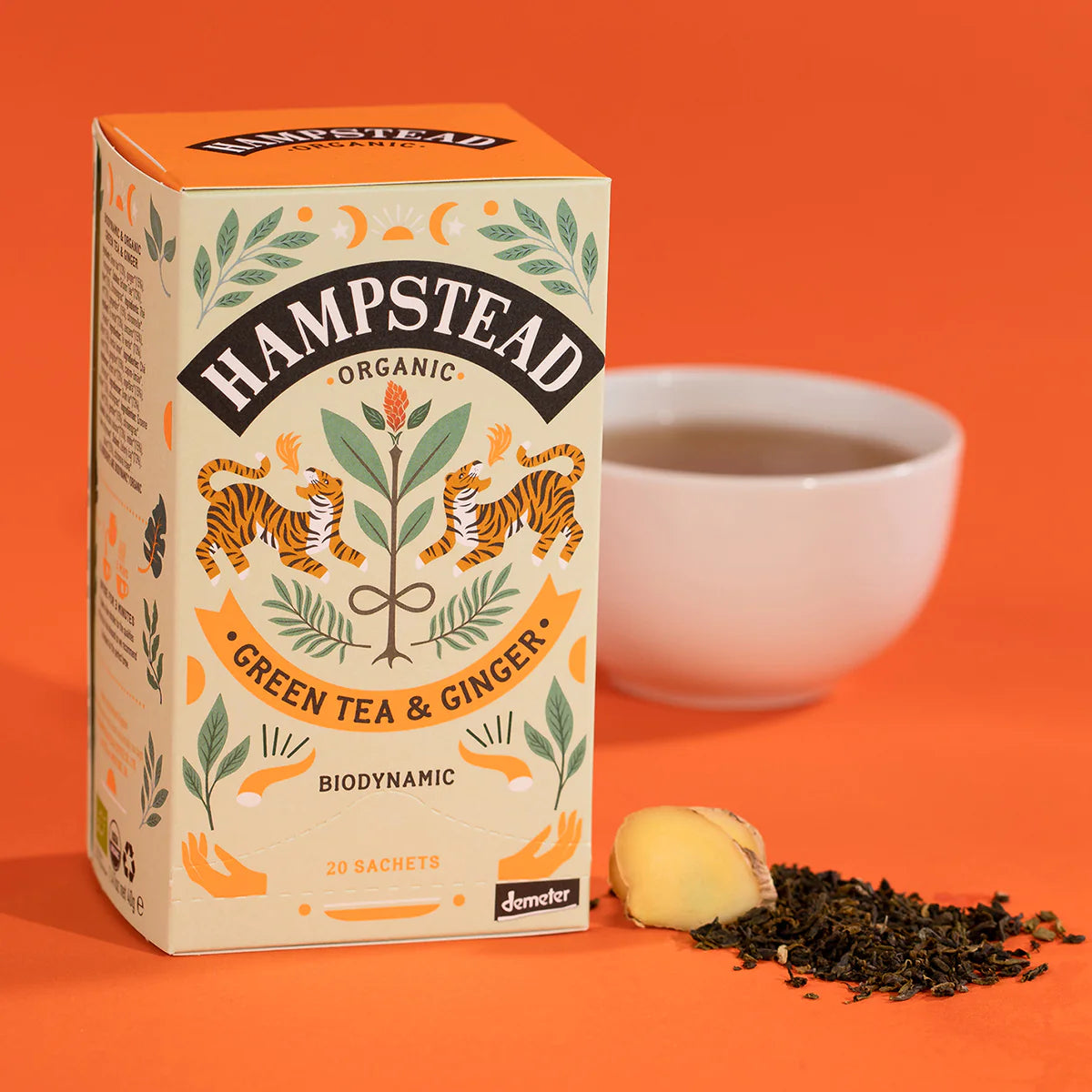 Hampstead Organic Green Tea & Ginger