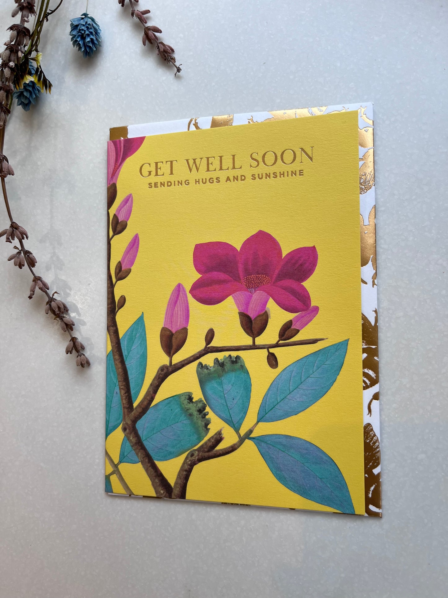 Large Card - Get Well Soon Hugs and Sunshine