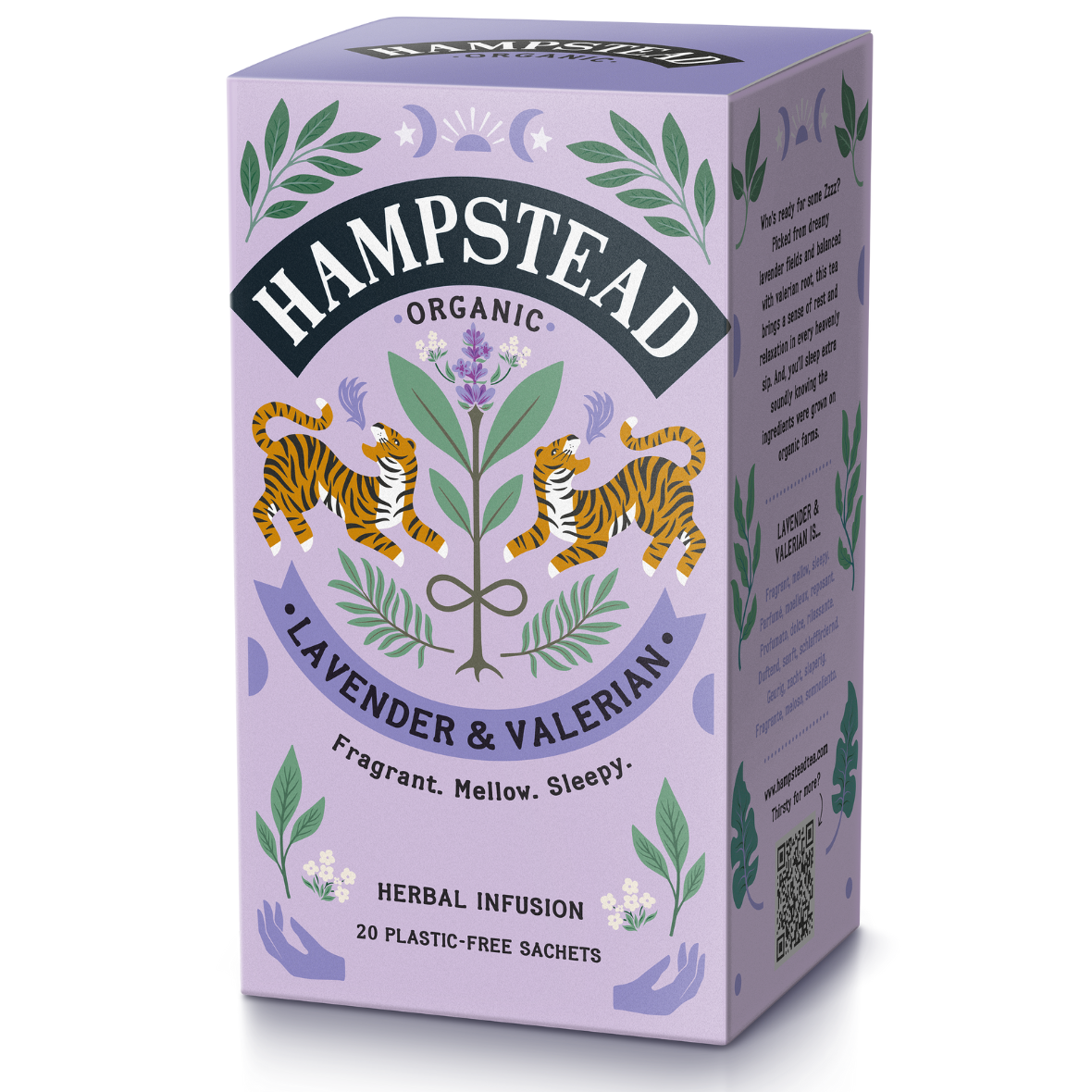 Hampstead Organic Lavender Valerian Tea - (Single - 1x20g)