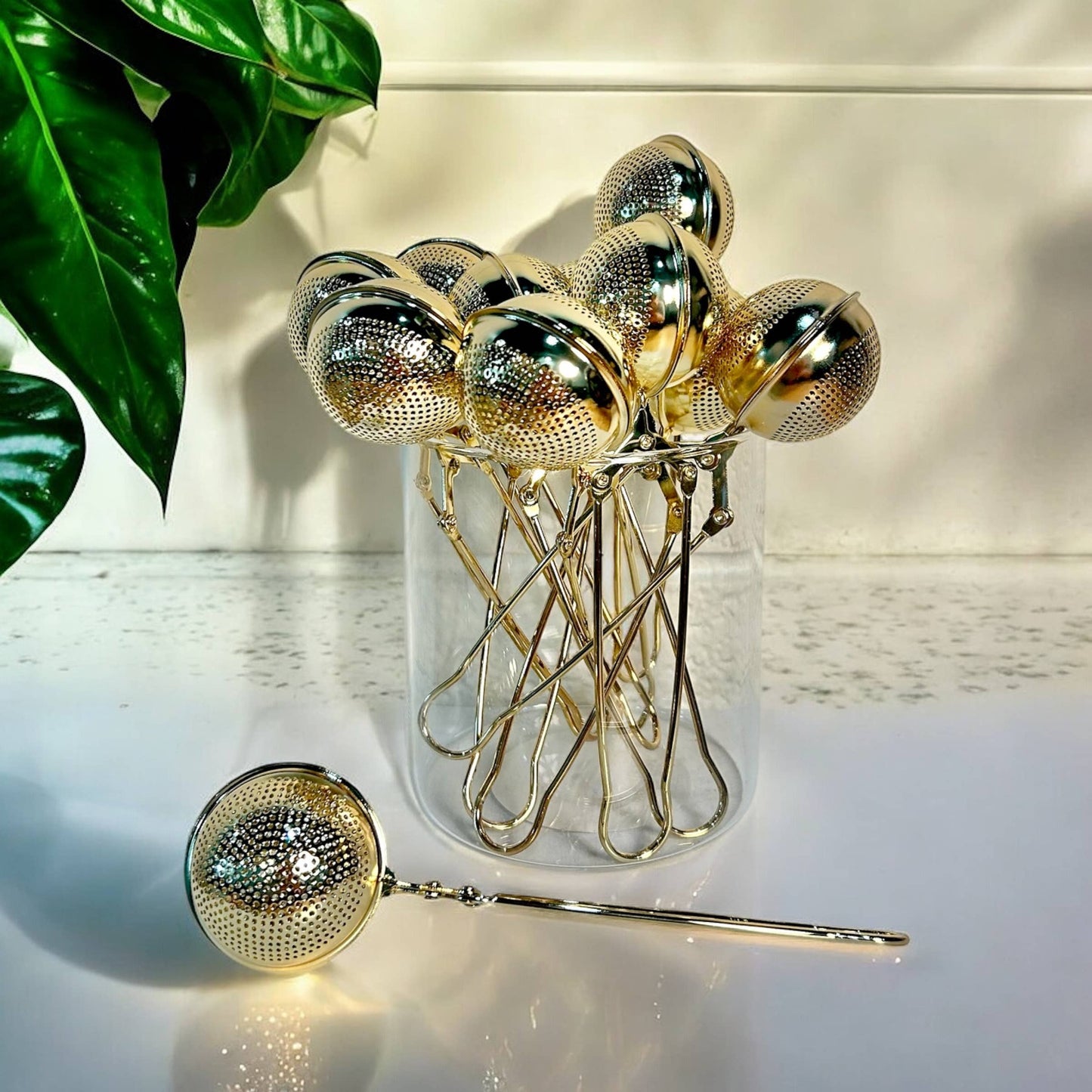Steel Tea Strainer | Gold or Silver