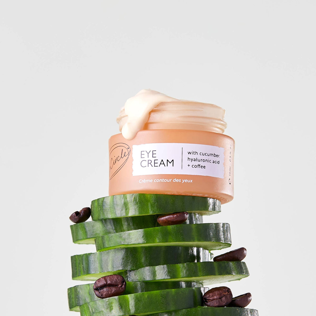 Vegan Hydrating Eye Cream with Hyaluronic Acid + Coffee Oil: 15ml - £65.97+VAT per Case of 6