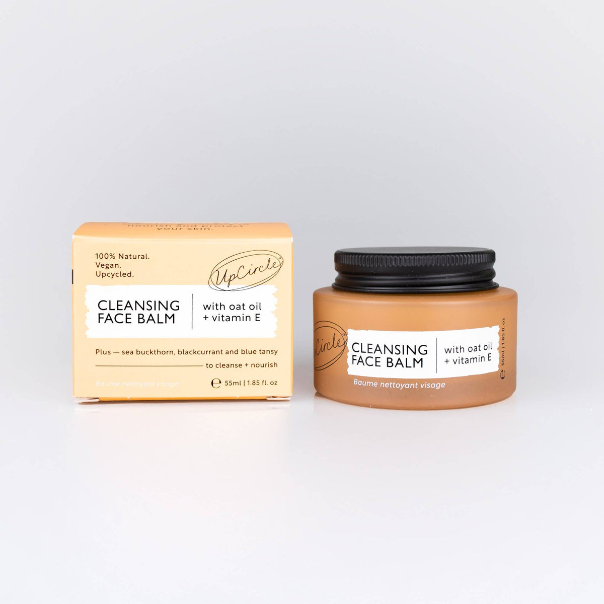 Natural Cleansing Balm Makeup Remover with Oat + Vitamin E