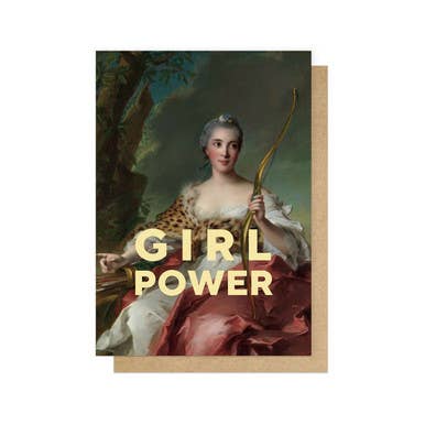 Girl Power Greetings Card