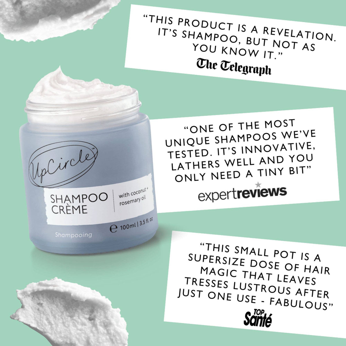 Vegan Refillable Shampoo Crème with Coconut + Rosemary Oil: 1L / Refill - £55.00+VAT
