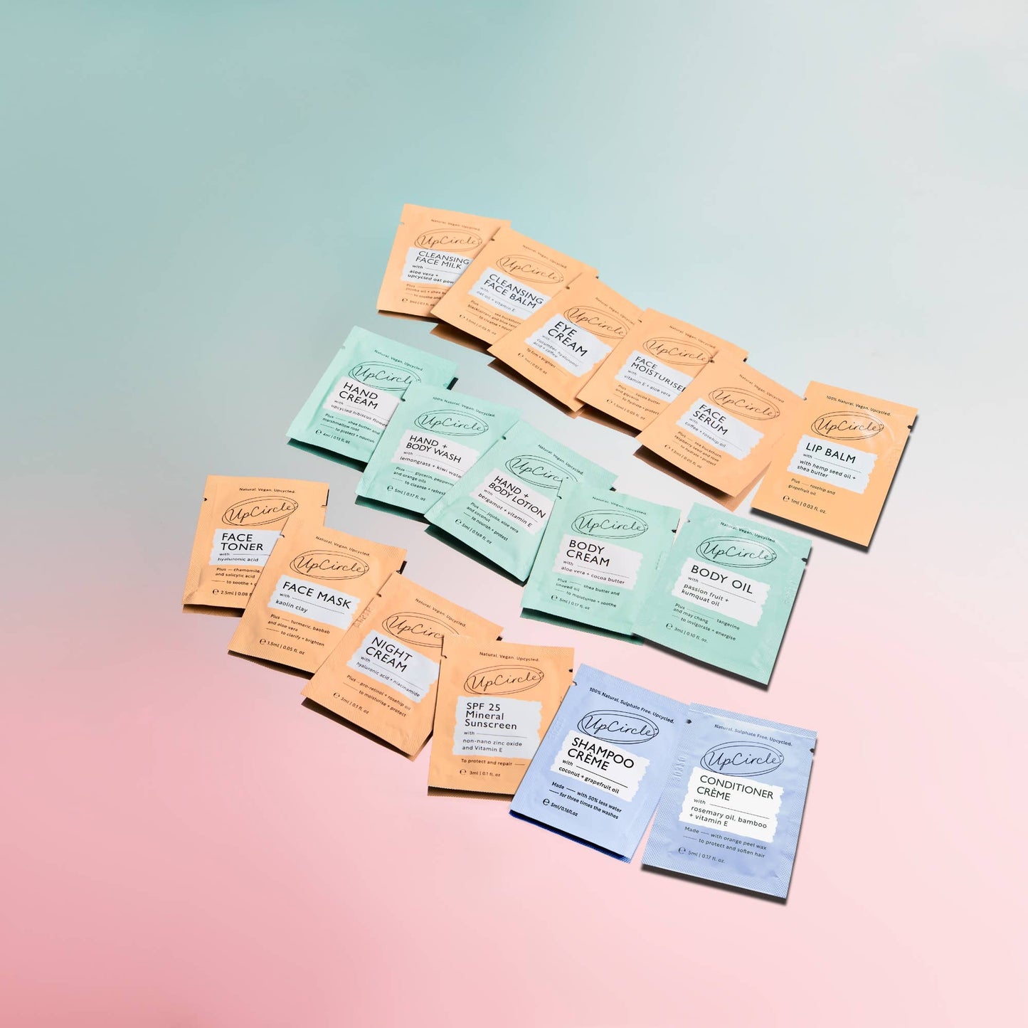 UpCircle Wholesale Sample Sachet Packs - Gift GWP Promotions