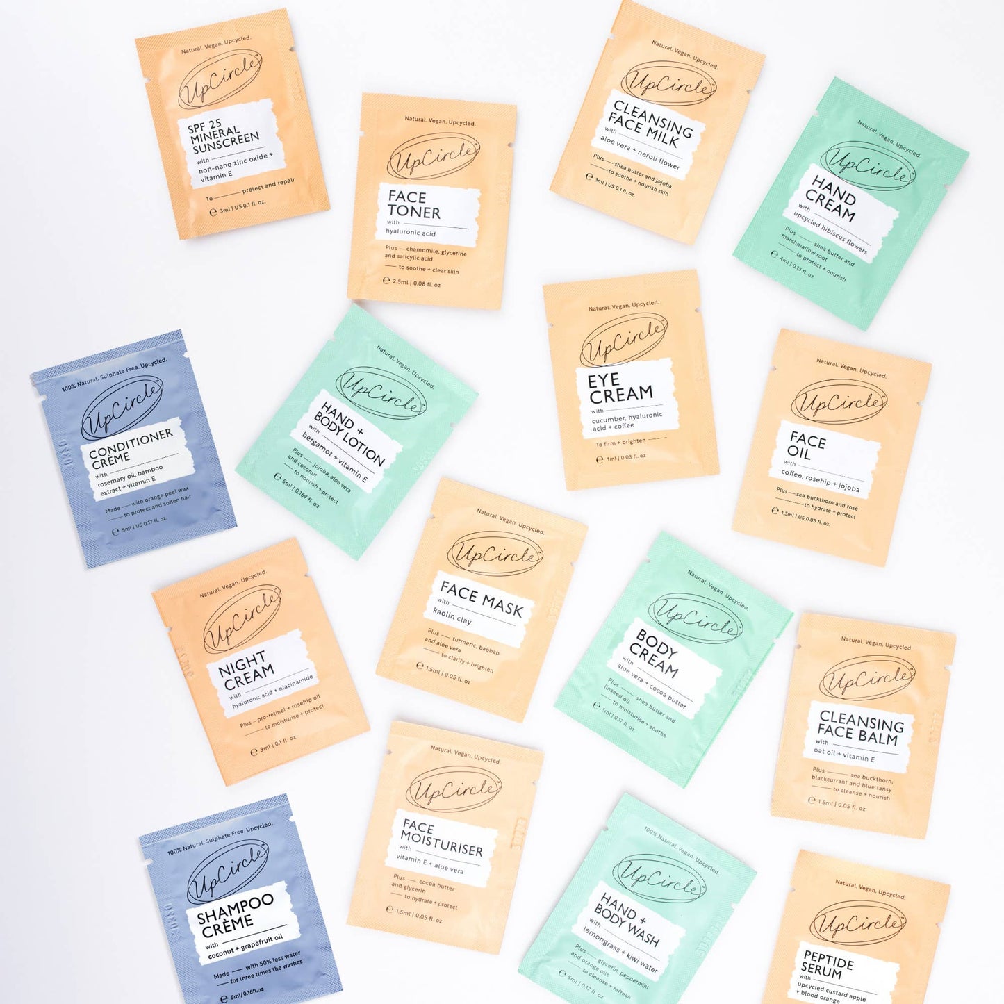 UpCircle Wholesale Sample Sachet Packs - Gift GWP Promotions