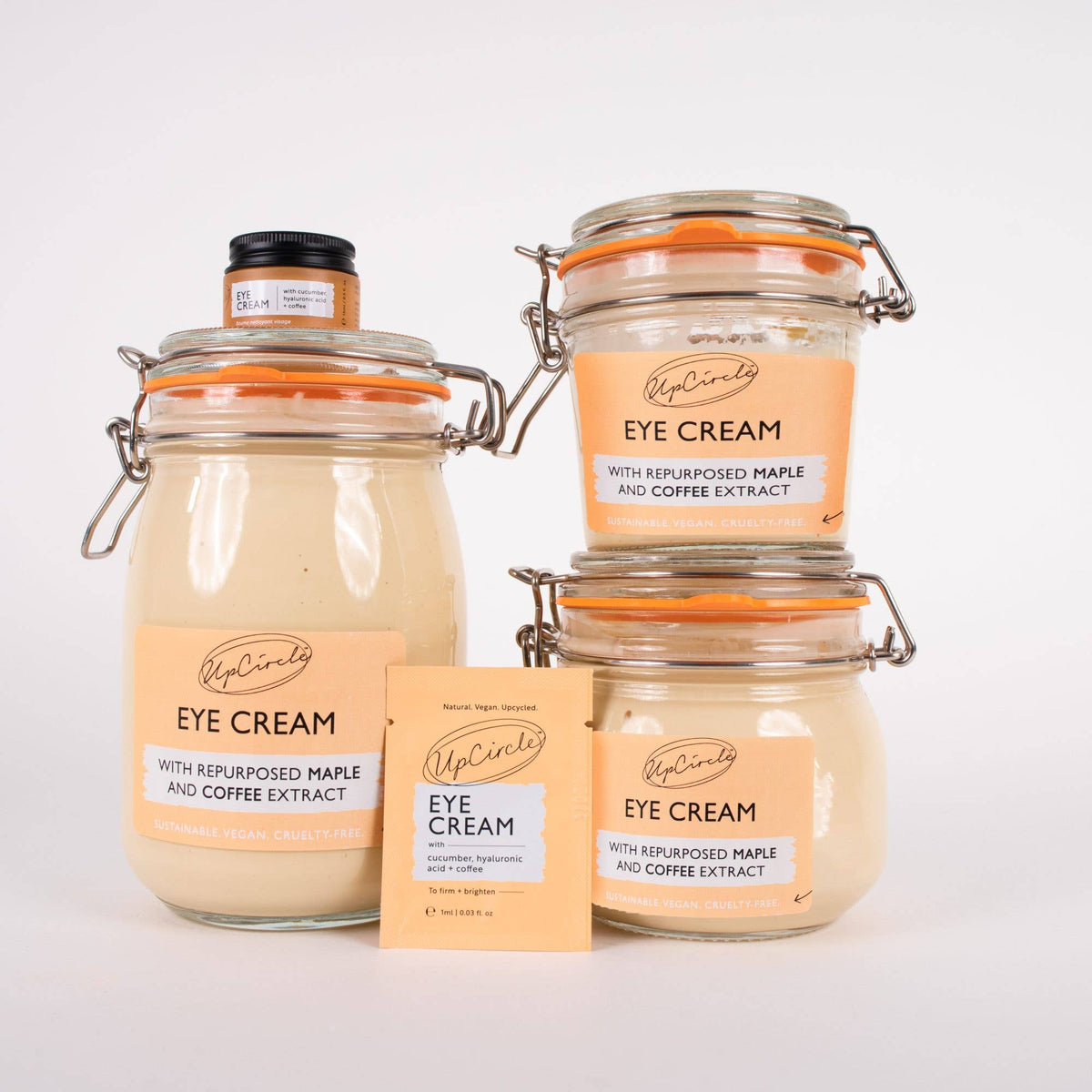 Vegan Hydrating Eye Cream with Hyaluronic Acid + Coffee Oil: 15ml - £65.97+VAT per Case of 6
