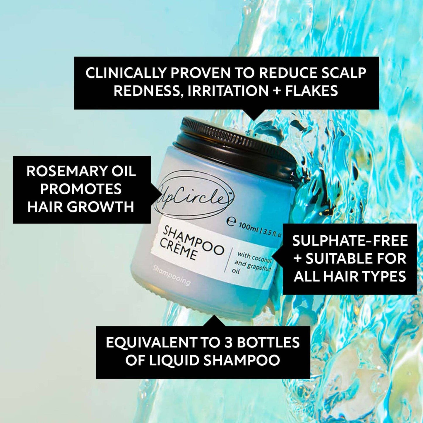 Shampoo Crème with Coconut + Rosemary Oil