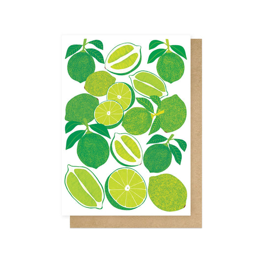 Lime Harvest Greetings Card