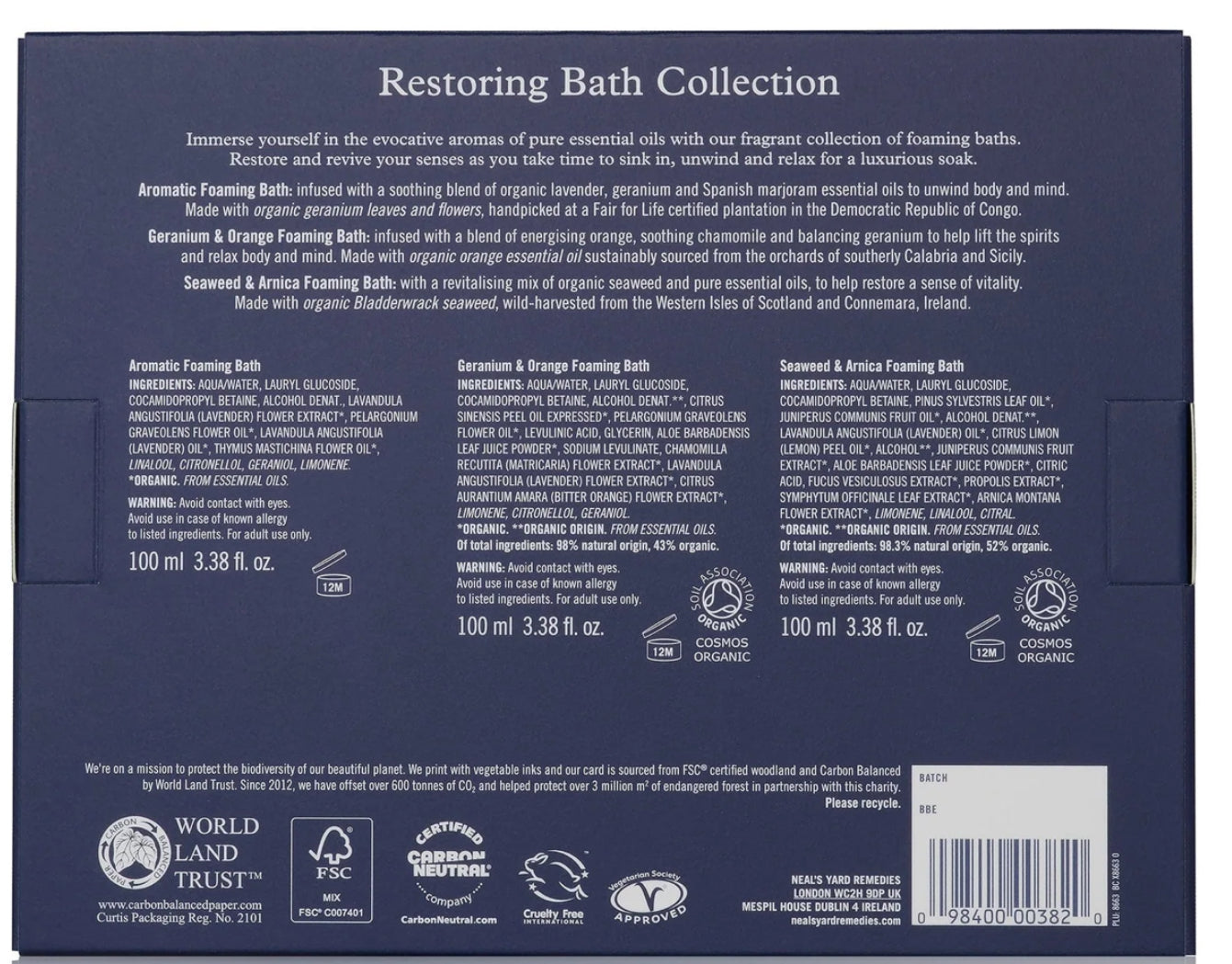 New Gift Set - Restoring Bath Scents