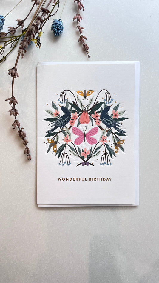 Large Card - Wonderful Birthday