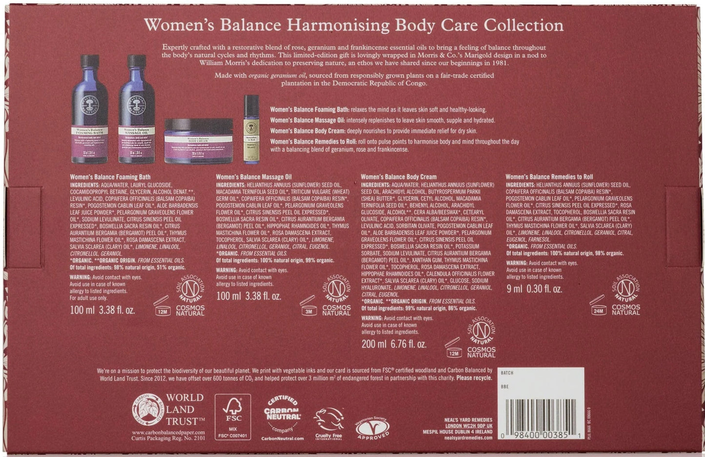 New Gift Set - Women’s Balance Harmonising Body Care Collection