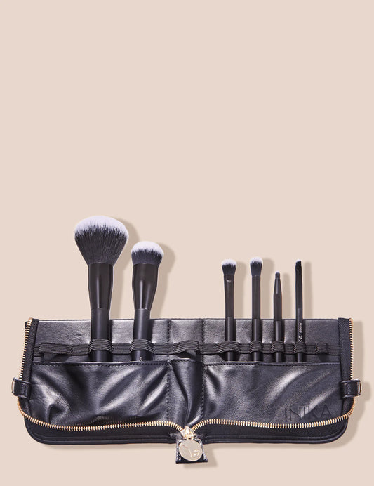 Vegan Brush Case 6pc set