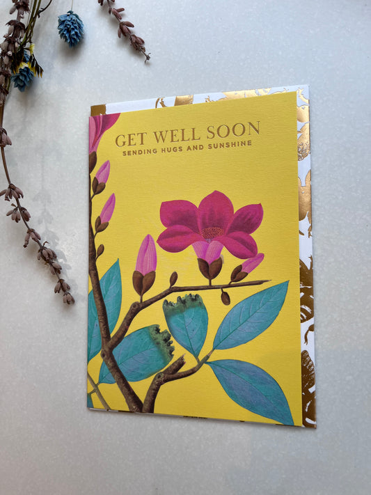 Large Card - Get Well Soon Hugs and Sunshine