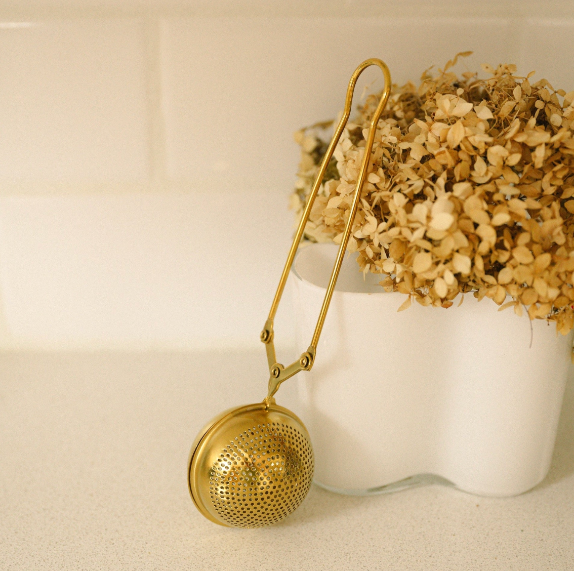Steel Tea Strainer | Gold or Silver