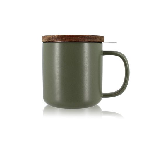 Juliet 300ml khaki stoneware tea pot
