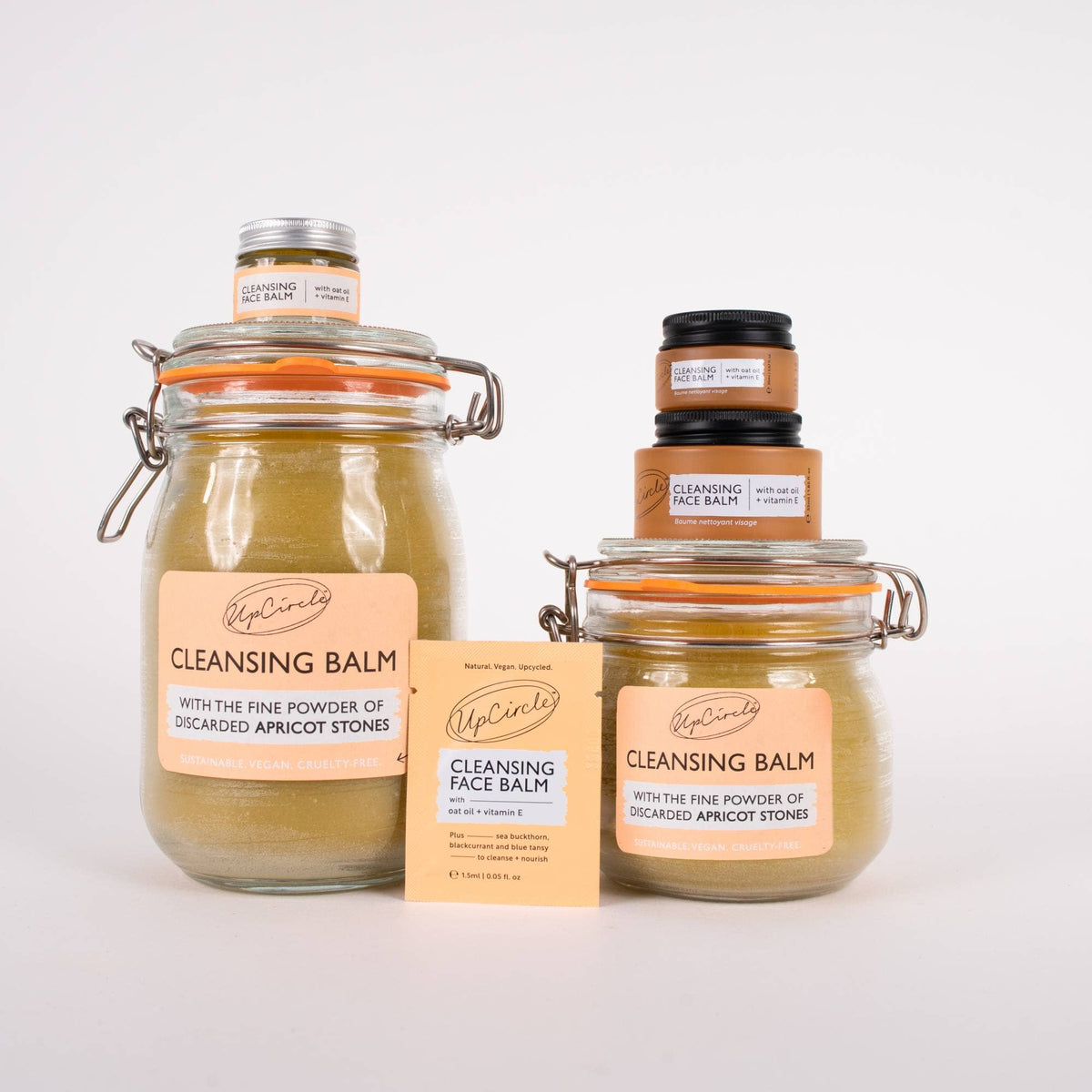 Natural Cleansing Balm Makeup Remover with Oat + Vitamin E