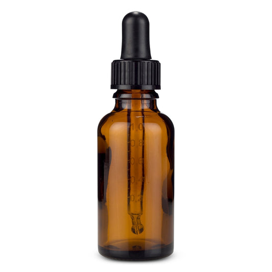 Amber Glass Bottle 30ml & Dropper